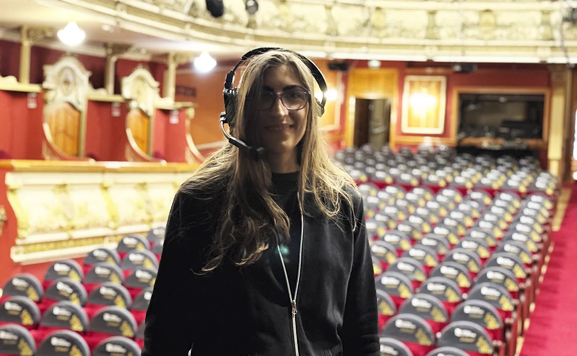 María Sargues, técnico de sonido para audiovisuales y espectáculos